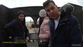 Step sister makes deal with step brother to take tutor's virginity! - Immoral family