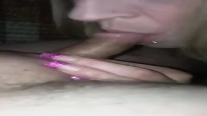 Another blonde sucking my micro dick