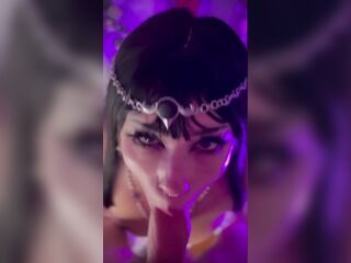 Shadowheart oral pleasure and facial