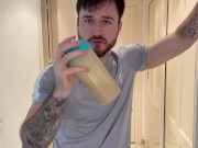Bodybuilder stepbrother protein fart domination