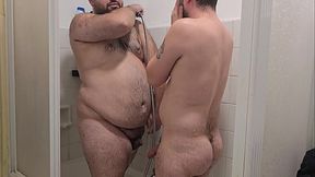 We suck each other'_s cocks in the shower