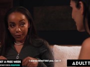 ADULT TIME - Big Naturals Babe Lily Starfire Enjoys Sensual Lesbian Fuck With T-Girl Zariah Aura
