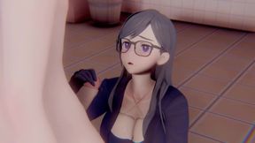 Hizuru Minakata Summer Time Rendering 3D HENTAI Shortver Part 1/4