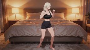 Mixed Boxing Stories #25B: Bedroom Gloves and Willing Impact (Animated)