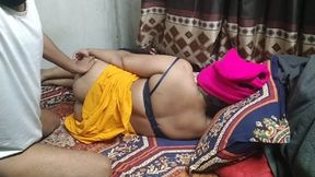 Desi village wife with husband first time romance