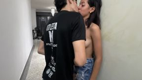 Midget stepdad irons clothes while his naughty hot stepsons fuck hard behind his back. In The End He Catches Them In Full Action!
