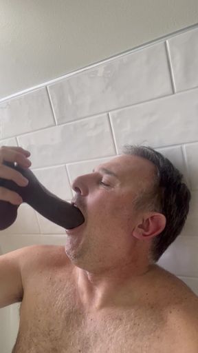 BBC dildo deepthroat