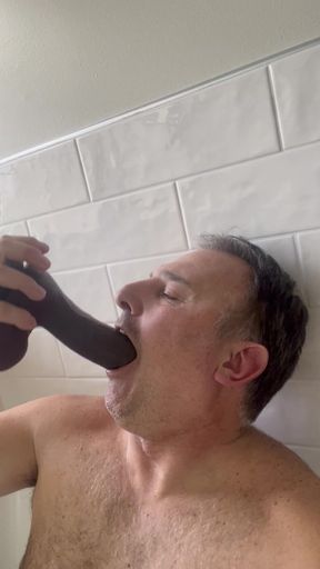 BBC dildo deepthroat