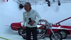 Skinny Sylvia gets double penetration and facial