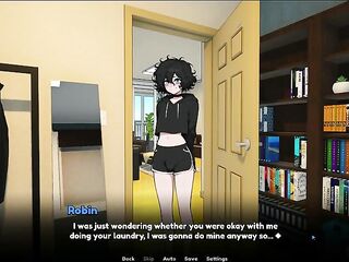My Femboy Roomate [ HOMO Anime Game ] Ep.1 Caught my CUTE ROOMIE masturbating with a VIBRATOR !