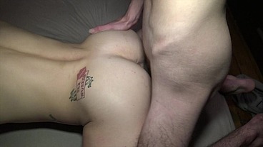 Slut blnd twink fucked by his friend for fist time