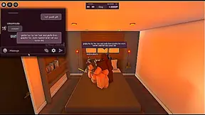 White Teen Betrays BF with Massive-Cock Stranger in Roblox Condo Hideout
