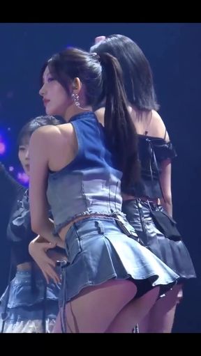 Korean celebrity brunette shows off her sexy cute side