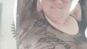 Fishnet Lace Bodysuit Showoff