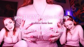 You WANT To Give It All Up - Provider Kink FinDom Dirty Talk
