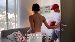 Twink Pays the Delivery Boy with His Ass