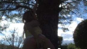 Amateur teen Topanga whacks it in the park
