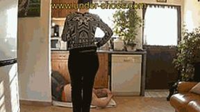 Miss Katarina extreme black wedges shoes face demolition (ULTRA HARD VIDEO)