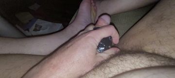 cock masturbating loud cumm pov