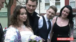 Busty tattooed MILF Stacey Saran fucked in her wedding dress from Pascal White