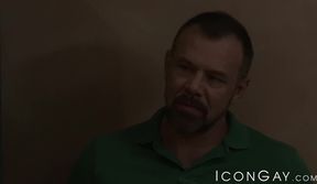 He turns him over and fucks Doug Acres hole to give him a hard booty banging