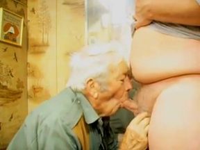 Grandpa Gets a Face Full of Cock