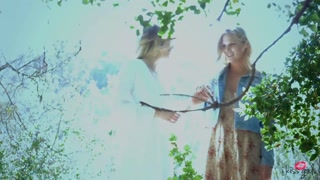 Lesbian Blondes Blake Eden And Scarlet Red Cumming Together In The Woods!