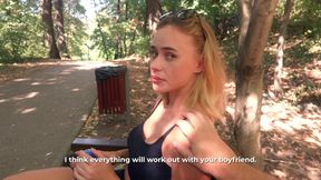 I Sucked a Stranger's Big Cock in the Park Risky Outdoor Sex