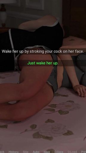 Away From Home 7 - Liam Getting Boobsjob and Assjob From Eva While Her Husband Next to Her in Bed