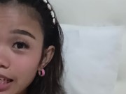 Secret fingering and masturbating with a native dildo while sugar daddy takes a shower