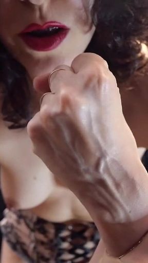Rebecca Diamante Shows Her Hands' Veins in Topless
