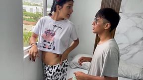I&#x5F3A;&#x5236;&#x6211;&#x7684;&#x5BB3;&#x7F9E;&#x7684;&#x6B65;&#x59EA;&#x5973;&#x8BA9;&#x6211;&#x7684;&#x5927;&#x9634;&#x830E;&#x6DF1;&#x5165;&#x5979;&#x7684;&#x83CA;&#x82B1; &mdash; &#x540C;&#x65F6;&#x5979;&#x6B23;&#x8D4F;&#x98CE;&#x666F;