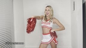 Bratty cheerleader bullies you and turns you into her chastity slave