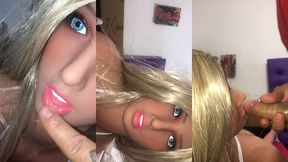 fiquei sozinha ca loira sacada da minha inteada ( sex toy ) ( sex doll )