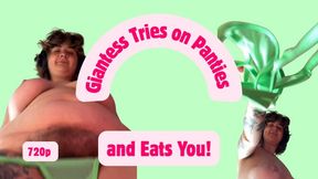 Giantess Tries on Panties and Eats You! 720p