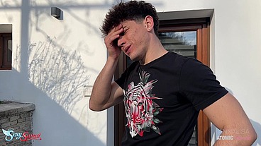 Blonde Slutty Wife Seduces Shy Antenna Guy and Gets Fucked Hard