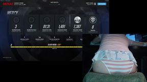 Overwatch femboy healslut gets throat wrecked by thick cock