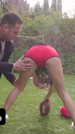 Busty Petite Asian Football Player Alexia Anders Gets Sweaty With Her Hunk Boyfriend - Exxxtra Small   Clip 1