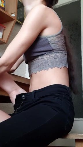 While Our Stepmother Was Preparing Breakfast, We Were Having Risky Sex Behind Her