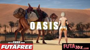 FUTA3DX - Hot Big Dicked Babe Fucks Her Gf In Desert