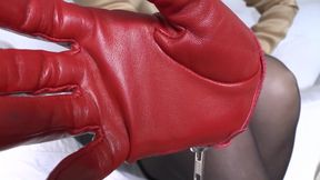 Intense Sniffing of My Red Leather Gloves, Lady Victoria Valente