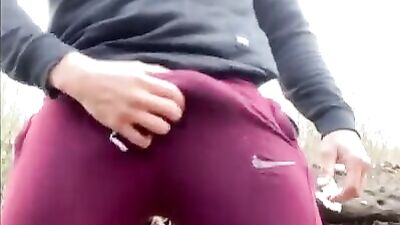 Latino big cock play y public in airstrip