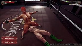 Aine O'_Rackie VS Kallan (Naked Fighter 3D)
