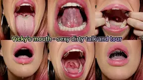 Vicky's mouth- sexy dirty talk and tour