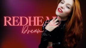 Redhead Dream : British Mistress Teases You With Her Gorgeous Long Curled Red Locks Hair Brushing Hairbrush