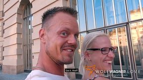 German Girl Jana Schwarz eager to eat cum! WOLF WAGNER