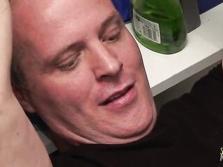 This brunette hair milfs pipes have to be flushed. When a plumber comes, this babe sucks his large shlong on the kitchen floor. The mother i'd like to fuck bows over a kitchen counter and takes the huge knob str8 in her butt.