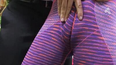Smoking hot stepdaughter gets interrupted during yoga by a monster cock
