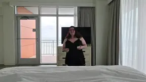 Amateur daddy gets caught jacking off and gets a surprise sloppy blowjob.