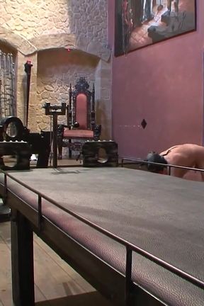 Domina with 2 Male Sex Slaves Cactus and Spikey Toys